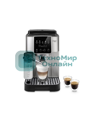Кофемашина автоматическая DeLonghi ECAM220.80.SB серебристый, исп. кофе - молотый/зерновой, 1.8 л, 1450 Вт, 15 Бар.