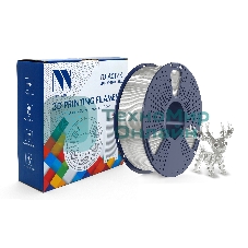 Филамент NVPrint PLA+ Trasparent White для 3D печати диаметр 1.75мм длина 330 метров масса 1 кг
