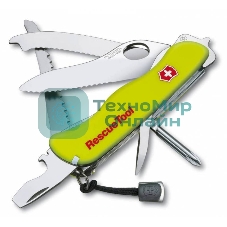 Нож перочинный Victorinox RescueTool One Hand (0.8623.MWN) 111мм 12функций салатовый карт.коробка