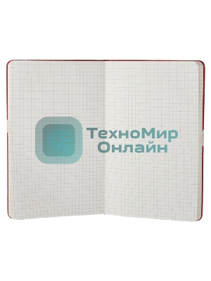 Блокнот Moleskine CLASSIC QP061R Large 130х210мм, 240 страниц, клетка, твердая обложка, фиксирующая резинка, красный
