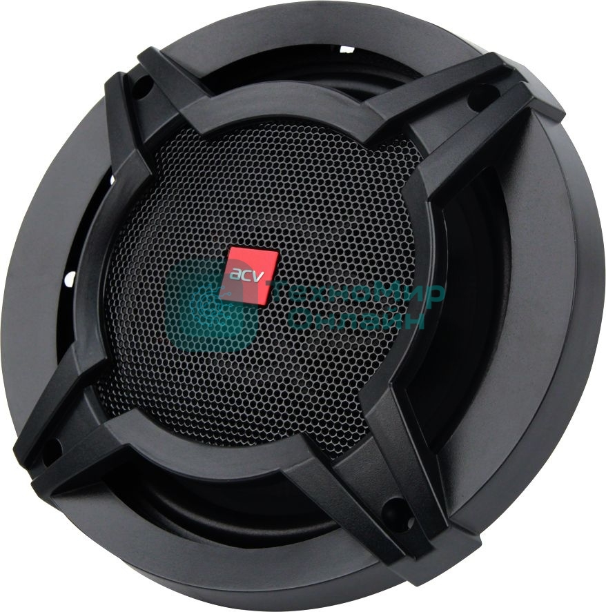 Колонки автомобильные ACV PG-623S 180Вт 88дБ 4Ом 16см (6.5дюйм) (ком.:2кол.) коаксиальные трехполосные