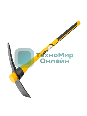 Кирка Denzel 2250 г, широкая, фиберглассовая обрезиненная рукоятка 900 мм