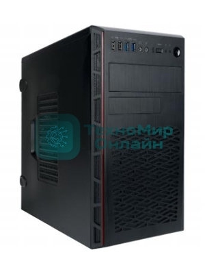 Компьютерный корпус IN WIN 6196819 MiniTower mATX 12 Вт Цвет черный EMR065/6196819