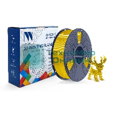 Филамент NVPrint PLA+ Trasparent Yellow для 3D печати диаметр 1.75мм длина 330 метров масса 1 кг