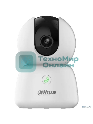Мини-PT IP-видеокамера Dahua DH-IPC-H3BP-0360B с Wi-Fi 2.4ГГц 3Мп, 1/3.2” CMOS, объектив 3.6мм, обнаружение людей, ИК 10м, микрофон, динамик