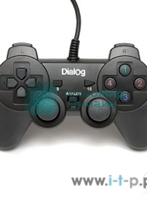Геймпад Dialog Action GP-A11, черный, вибрация, 12 кнопок, USB