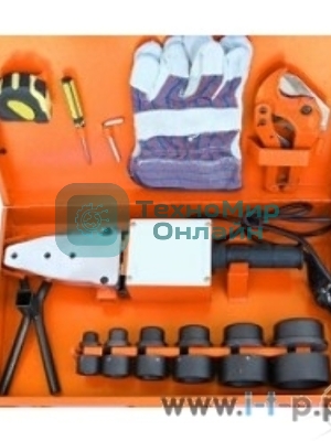 Сварочное оборудование, Инверторы PATRIOT PW 205 170302010 Аппарат для сварки пластиковых труб PATRIOT, 2000W, 6 насадок, резак для труб, перчатки, рулетка, кейс металл.