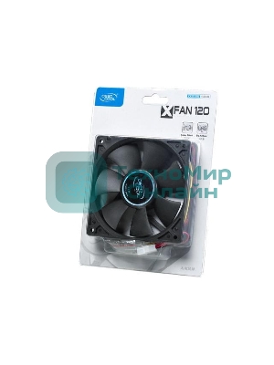 Вентилятор для корпуса DEEPCOOL XFAN 120 черный, 120 мм, 1300 об/мин, 23.7 дБ, 3 pin