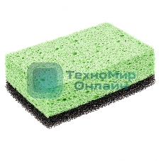 Губка Сибртех целлюлозная комбинированная для удаления эпоксидной затирки 150x95x50 мм