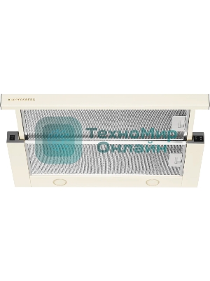 Вытяжка встраиваемая Kuppersberg SLIMTURBO 60 C телескопическая, ширина 60 см, отвод/рециркуляция, 1500 м3/час, механическое управление, 3 скорости, освещение 2х2 Вт, металлические жироулавливающие фильтры, угольный фильтр KF-ES (опция), 63.4 дБ, обратный клапан, шхвхг:55.2x25.5x28см, бежевый