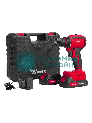 Дрель-шуруповерт аккумуляторная бесщет. CDS-BL-20, Li-Ion, 20 В MTX
