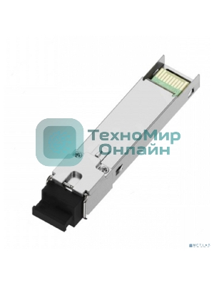 Модуль NTSS SFP, 1,25Гбит/с, разъем SC, рабочая длина волны 1550/1310нм, SM, WDM, дальность до 20км, ОБ 14дБ, DDM NTSS-SFP-1.25G-53-20SD