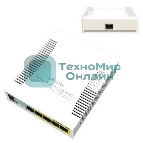 Коммутатор сетевой MikroTik RB260GSP RouterBOARD 260GSP with indoor case and power supply
