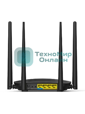 Маршрутизатор Tenda AC5 1200Mbps 11AC wave2Router, MU-MIMO,1Ghz CPU，4X5dbi Antennas, 1X100Mbps WAN, 3x100Mbps LAN,WiFi On/Off Switch,Universal Rep