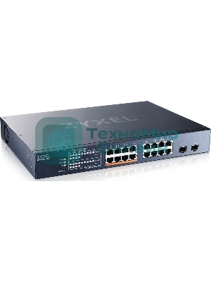 Коммутатор Zyxel NebulaFlex XMG1915-18EP-EU0101F 16x2.5Gbит/с 2SFP+ 8PoE++ 180W управляемый