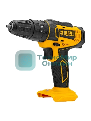 Дрель-шуруповерт Denzel CID-18-0, 18 В, 0 Ач, 30 Нм, щеточный, ударный