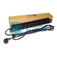 Управляемый блок распределения питания Lanmaster TWT-PDU19-16A9P-3.0 верт.размещ. 8xC13C13 базовые 10A C14