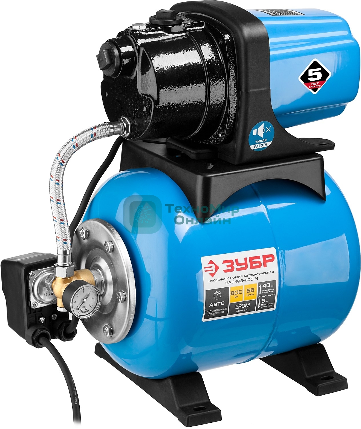 Станция насосная ЗУБР НАС-М3-800-Ч 800Вт 3300л/ч 35С чистая вода