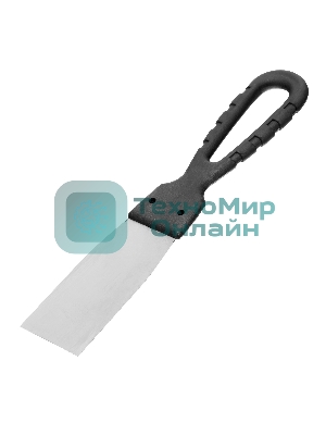 Шпательная лопатка из нержавеющей стали Сибртех, 40 мм, пластмассовая рукоятка