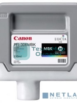 Картридж струйный Canon PFI-306 MBK черный матовый для iPF8300S/8400/9400S/9400 (6656B001)