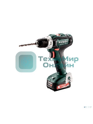 Дрель-шуруповерт аккумуляторная Metabo PowerMaxx BS 12 601036500, Аккумуляторный, 12В, 2 АКБ, Кейс