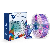 Филамент NVPrint Silk PLA+ Red/Blue для 3D печати диаметр 1.75мм длина 330 метров масса 1 кг