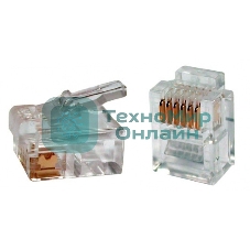 Вилка RJ-11 6p4c (100 шт. в комплекте)