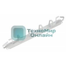 Кабельный органайзер Горизонтальный ЦМО ГКО-2-6 односторонний кольца 2U шир.:19