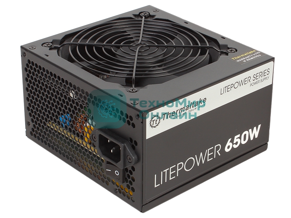 Блок питания Thermaltake Litepower (PS-LTP-0650NPCNEU-2), 650Вт, 120мм, черный