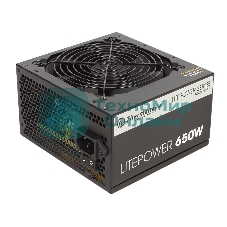 Блок питания Thermaltake Litepower (PS-LTP-0650NPCNEU-2), 650Вт, 120мм, черный