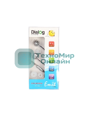 Наушники TWS Dialog EP-F55 серый, вкладыши, Bluetooth, до 3 ч