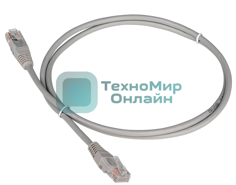 Патч-корд LANMASTER TWT UTP cat.5e, с заливными колпачками, 20.0 м, серый