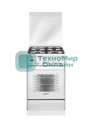 Плита газовая Gefest ПГ 5300-03 0040 белый, конфорок 4 шт, духовка 52 л, 50 см x 85 см x 58.5 см