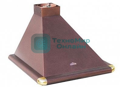 Вытяжка каминная Elikor Сатурн 60П-180-В1Л медный/золотистый, 60 см, 180 куб. м/ч, 48 дБ