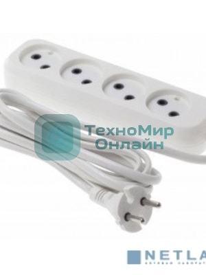 Сетевой удлинитель Buro BU-PSL4.5/W 5 м (4 розетки) белый (пакет ПЭ)