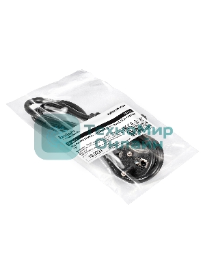 Кабель питания ExeGate Special PC-1S (Евровилка угловая Schuko->C13, 3*1.0мм2, CCA, черный, 1м)