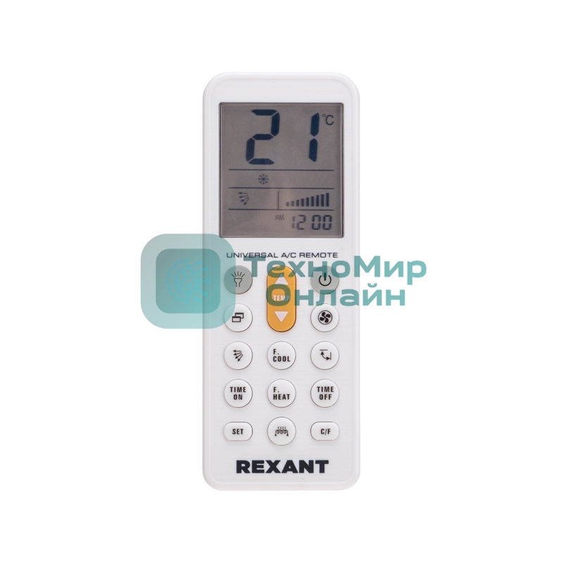 Пульт универсальный для кондиционеров Rexant RX-102AII