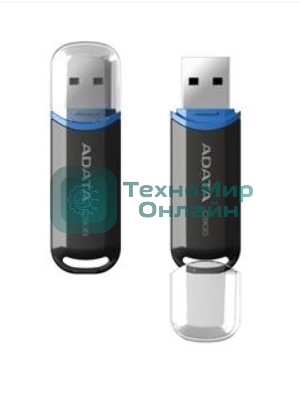 Флешка USB ADATA C906 (AC906-32G-RBK), 32Gb, USB 2.0, R/W 15/5, черный/синий