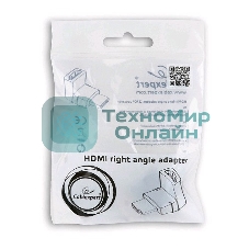 Переходник HDMI-HDMI Cablexpert A-HDMI270-FML, 19F/19M, угловой соединитель 270 градусов, золотые разъемы, пакет
