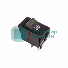 Выключатель клавишный Rexant 12V 35А (4с) ON-OFF с зеленой LED подсветкой