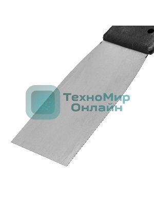 Шпательная лопатка из нержавеющей стали Сибртех, 40 мм, пластмассовая рукоятка