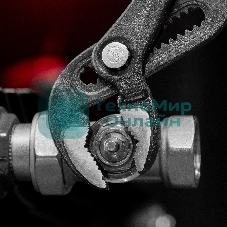 Переставные клещи Matrix 250 мм, кнопочный механизм, хром-ванадий, обливные рукоятки