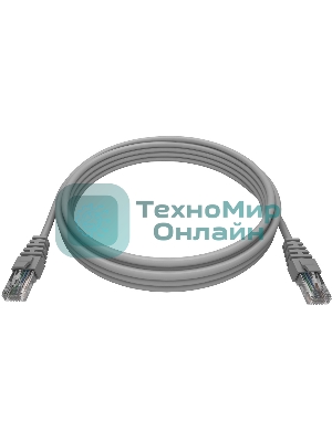 Патч-корд NTSS NTSS-PC-UTP-RJ45-5e-20.0-LSZH-GY NTSS-PC-UTP-RJ45-5E-20.0-LSZH UTP RJ-45 вил.-вилка RJ-45 кат.5E 20м серый LSZH (уп.:1шт) 26AWG