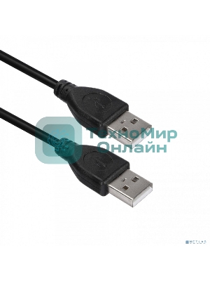 Кабель ACD-U2AAM-30L USB 2.0, A male - A male, ТТХ: (7/0.12BC+PE)*1P+(7/0.12BC+PE)*2C+7/0.12BC+AL+PVC OD4.0, синий, 3м