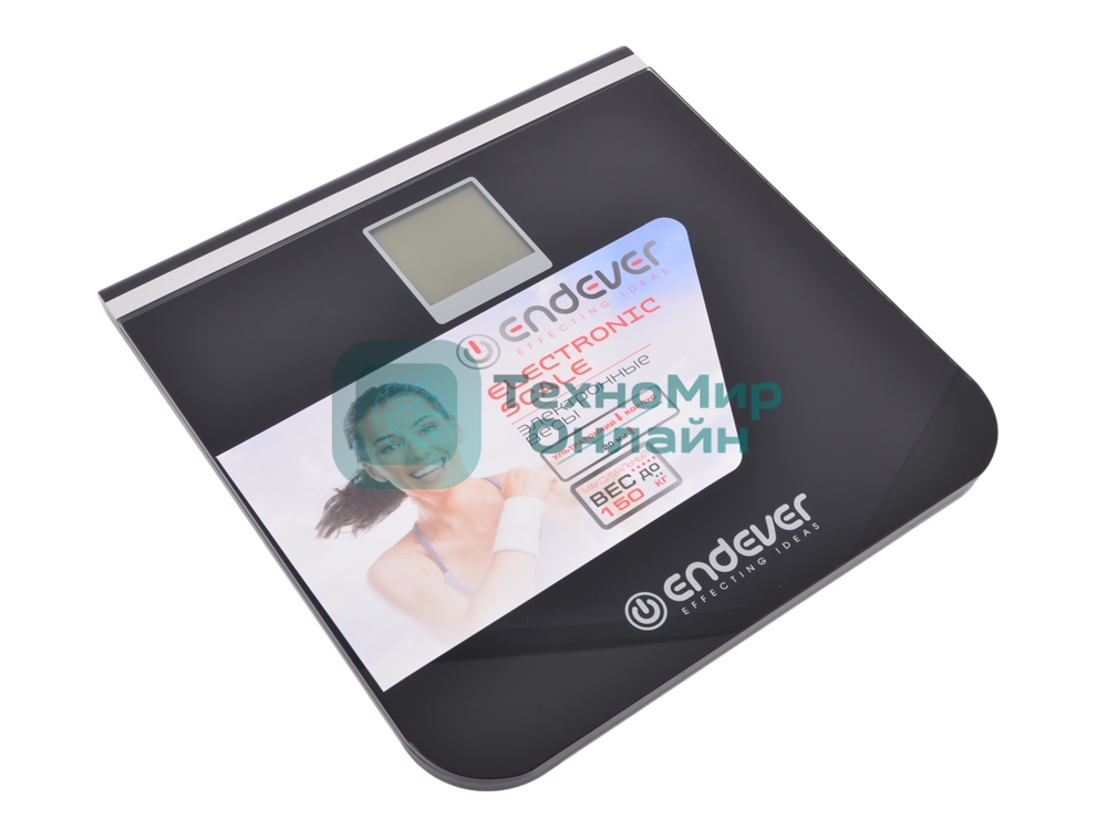 Электронные напольные весы Endever Skyline FS-540, вес до 150 кг., стекло повышенной прочности, LCD-дисплей, авто откл.