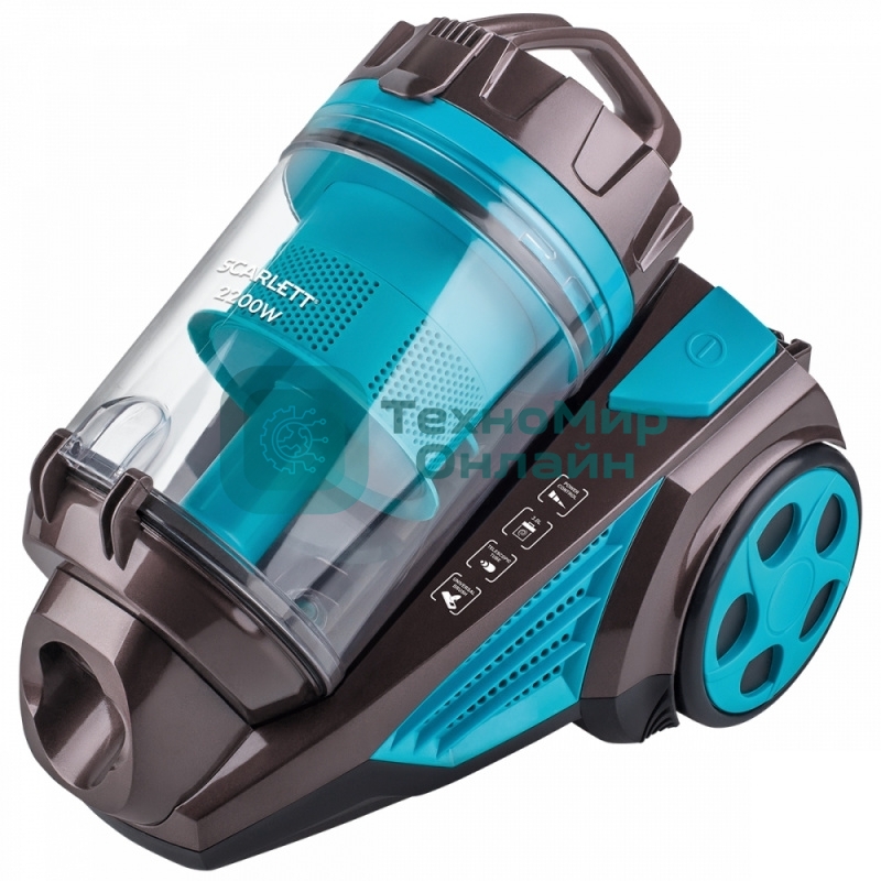 Пылесос Scarlett SC-VC80C377 коричневый, 450/2200 Вт, уборка сухая, пылесборник контейнер 3 л
