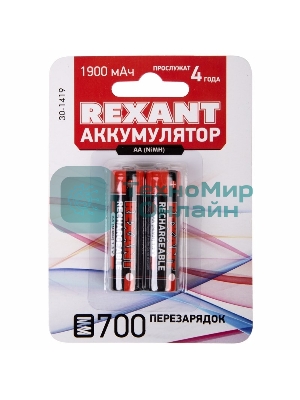 Аккумулятор Rexant тип AA 