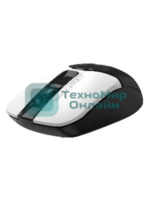 Мышь беспроводная A4Tech Fstyler FG12S белый/черный, 1200 dpi, радиоканал, USB, кнопки - 3