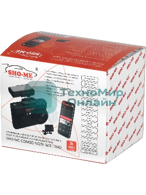 Видеорегистратор с радар-детектором Sho-Me Combo Note WiFi DUO GPS ГЛОНАСС - без камеры заднего вида!