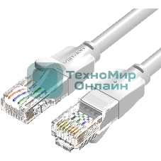 Патч-корд Vention прямой UTP cat.6, RJ45 - 3 м. Серый